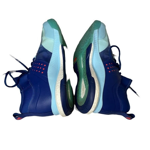 Adidas Damen Crazyflight X Mid Blue Sneakers Size 8.5 - Picture 5 of 10